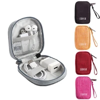 mini travel accessory digital bag usb data cable earphone wire coin bag purse earrings ring necklace storage organizer case 2021