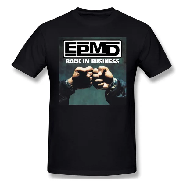 

EPMD 2020 summer new men's fashion cotton funny tees round neck T-shirt classic short sleeve Black