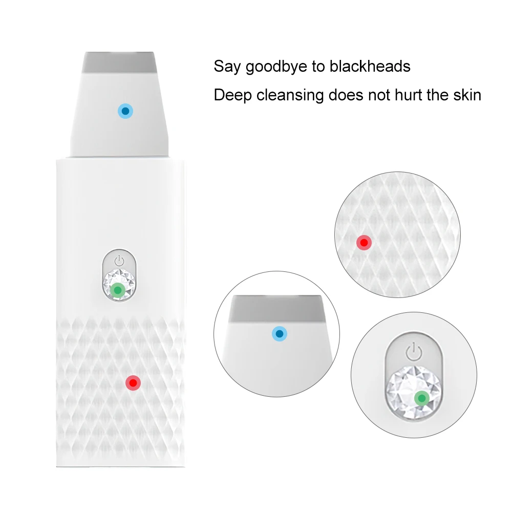 Ультразвуковая Лопата для удаления черных точек очиститель пор лица очищение