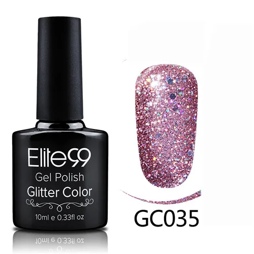 GC035 Elite99 гибридные Лаки гель лак для ногтей набор Гель-лак с блестками Живопись ногтей искусство поли УФ гель лак Топ базовый праймер для маникюра - Color: GC035