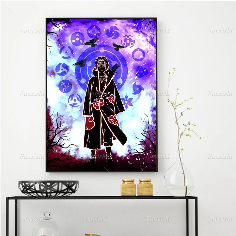 

Naruto Anime Posters Itachi Uchiha Modern Painting Wall Art Prints Canvas Modular Pictures for Living Room Home Decor Boy Gift