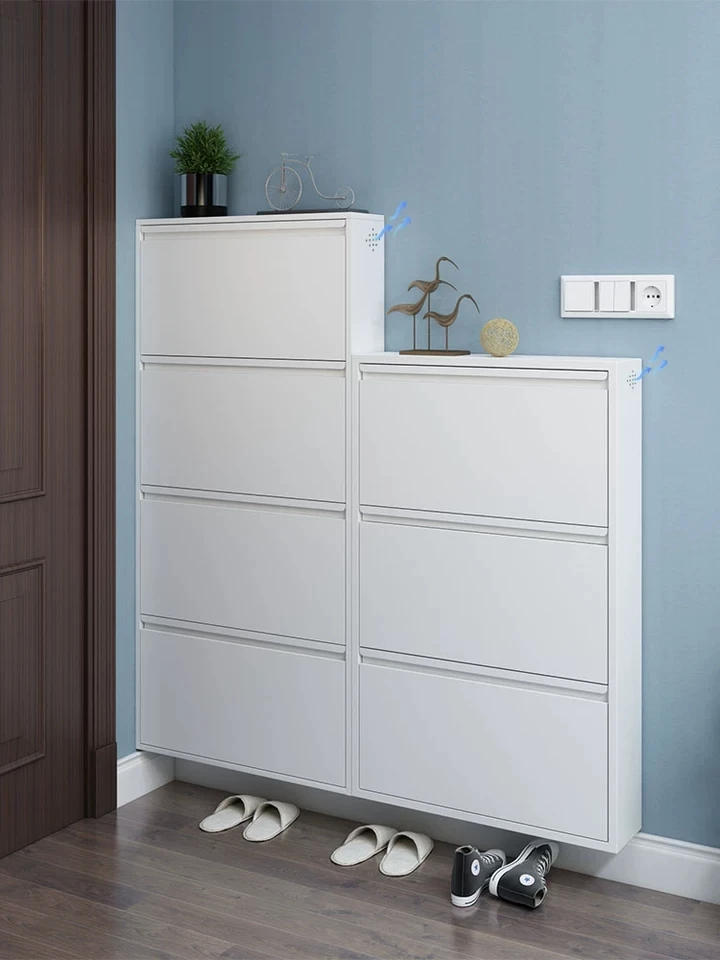 

High Quality Shoe Cabinets Tipper 152mm Ultra-thin Simple Modern Porch Rack Economy Hall Large Capacity Lockers