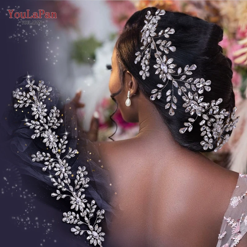 

YouLaPan HP408 Bohemia Bridal Headband Rhinestone Womens Hair Accessories Crystal Headpiece Hair Jewelry for Party Tiara Crown