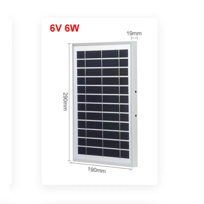 6V 6W 290x190MM SUNYIMA Painel солнечная панель 6 в 10 Вт 15 Вт фотоэлектрическая солнечная энергия солнечная батарея зарядное устройство поликремния алюминиевый сплав DIY Solars система - Цвет: 6V 6W 290x190MM