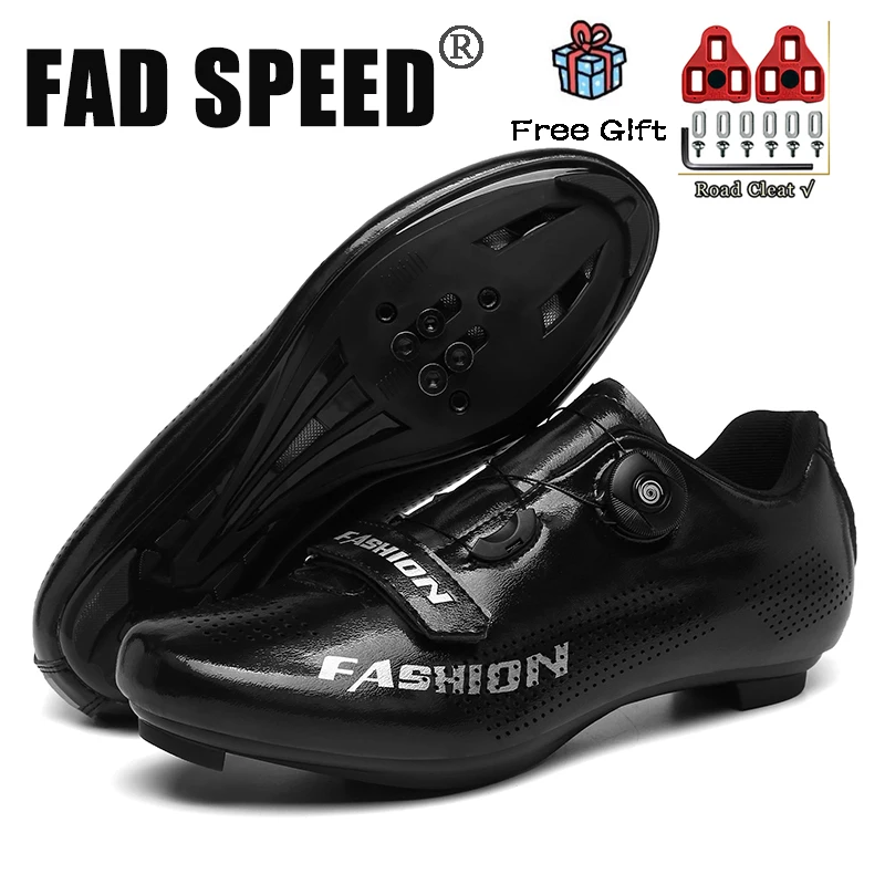 

Professional Ultralight Cycling Shoes Men Self-Locking SPD Racing Road Bike Shoes Bicycle Sneakers Outdoor MTB Flat Cleat Shoes