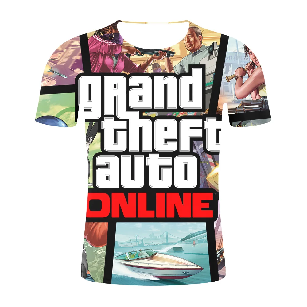 Grand Theft Auto GTA Футболка Мужская Уличная Длинная с 5 мужская и женская известный
