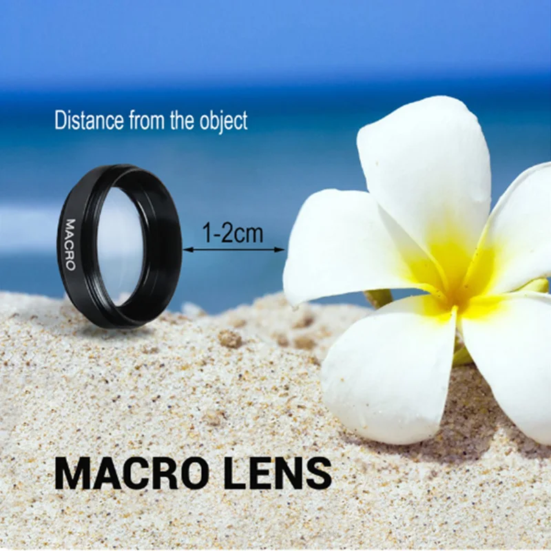 

0.45X Wide Angle+12.5X Macro Lens Professional HD Phone Camera Lens For iPhone 8 7 6 6S Plus 5 5S Xiaomi Samsung LG All phone