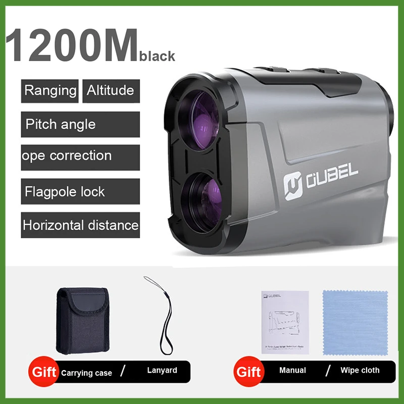 

Newest 800/1200 Yards Golf Rangefinder with Pinsensor 6X Magnification Speed Measurement Range Finders w/ Slope PK BOBLOV