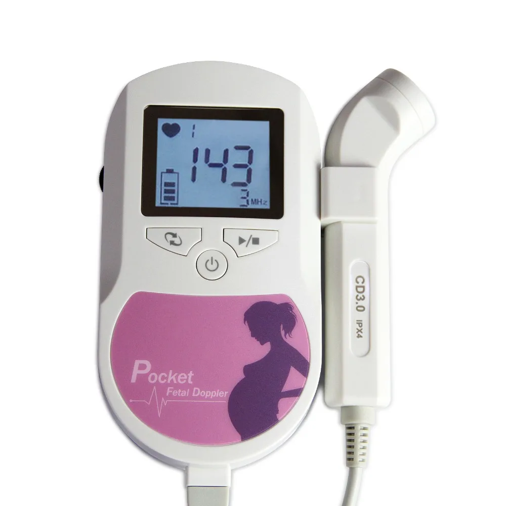 

Genuine CONTEC Fetal Doppler 2MHz Probe Heart Beat Monitor Backlight LCD