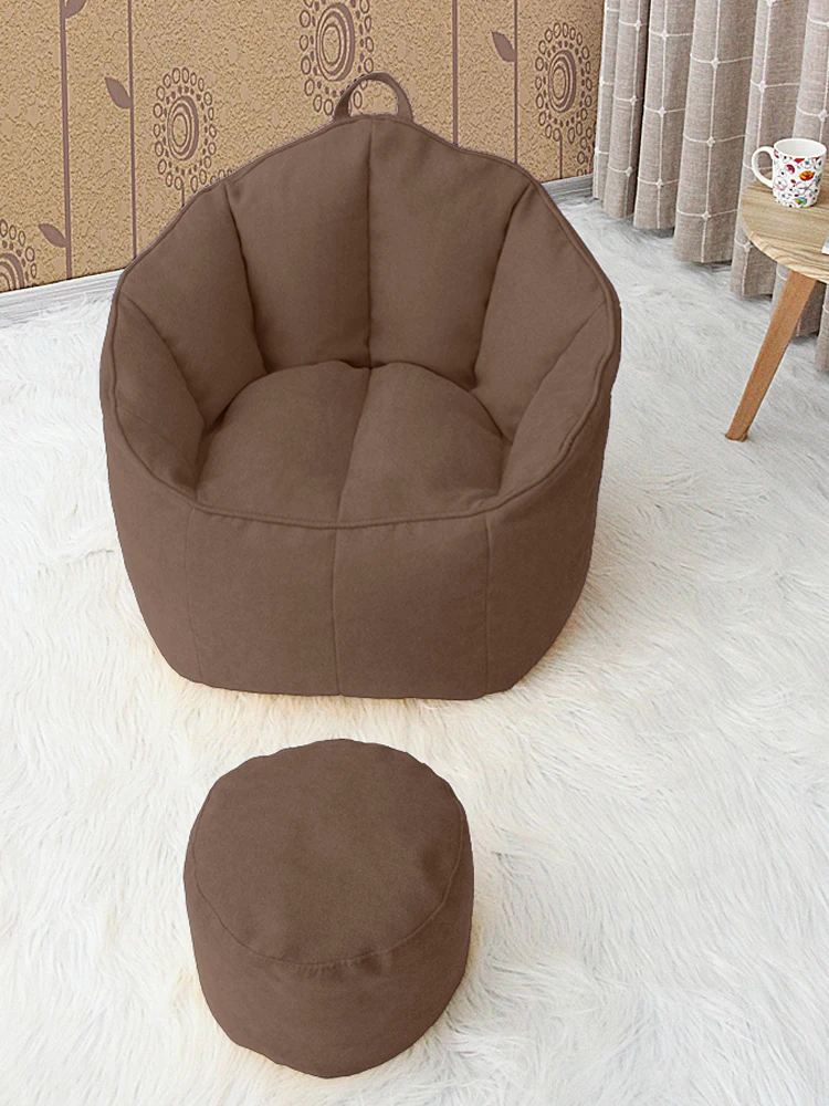 売却 豆袋の椅子シングル生地ソファ創造快適ポータブル怠惰なちくしょうチェアバルコニー寝室の畳トトロバッグ折りたたみソファ