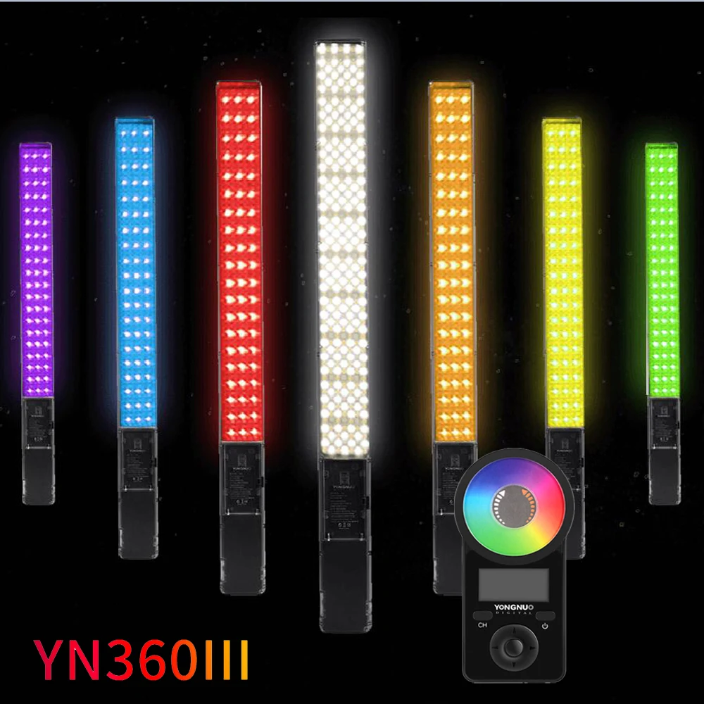 Yongnuo YN360III ручной RGB светодиодный видео свет Ice Stick 3200 5600K двухцветный/5500K сенсорная