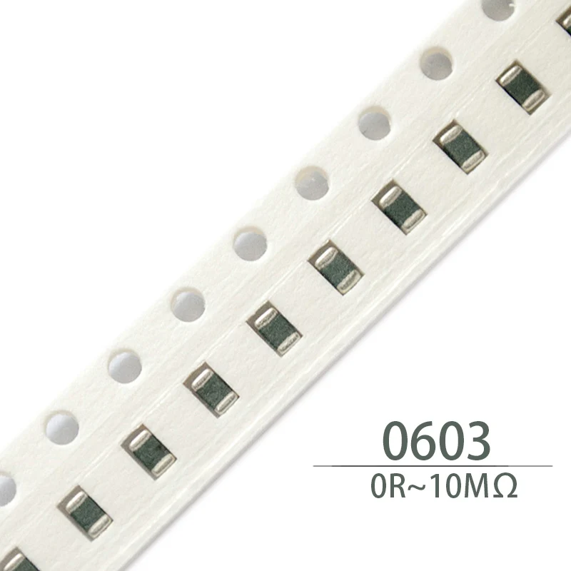 

100Pcs 0603 chip resistor resistors SMD 1/8W 4.7R 5.1R 5.6R 6.2R 6.8R 7.5R 8.2R 9.1R 10R 11R 12R 13R 15R 16R 18R 20R 22R 24R