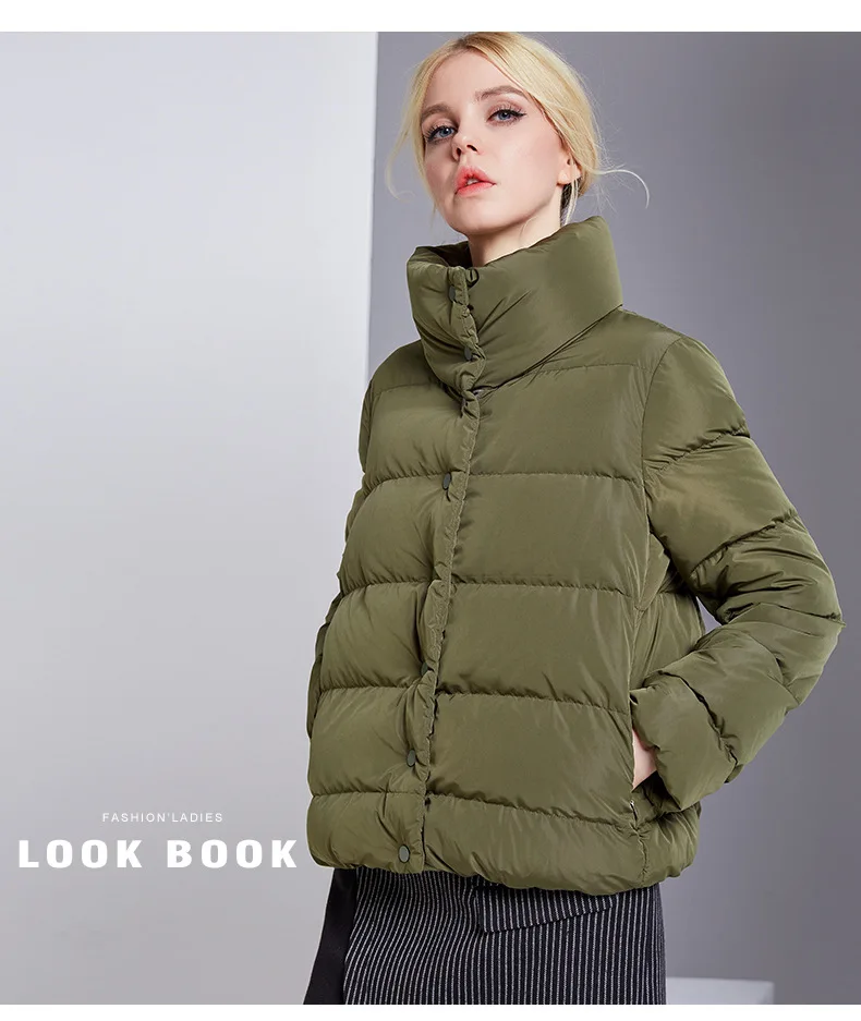 SZ.WENSIDI 2018 Высококачественная куртка с высоким воротником Женская теплая парка