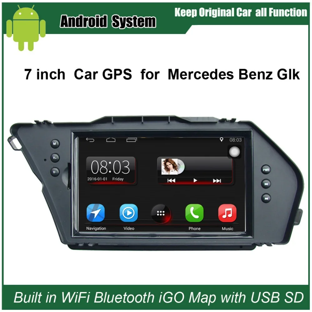 Обновленный оригинальный автомобильный радиоплеер Android 7 1 подходит для Mercedes Benz Glk