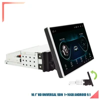 1din adjustable universal 10 1 car stereo radio 1gbram 16gbrom 1080p touch screen gas wifi