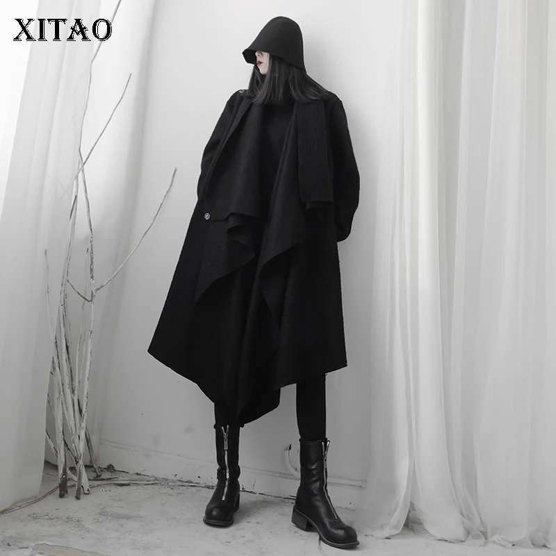 XITAO нерегулярные черный смеси Для женщин зима ботинки с декором гофре со скрытыми