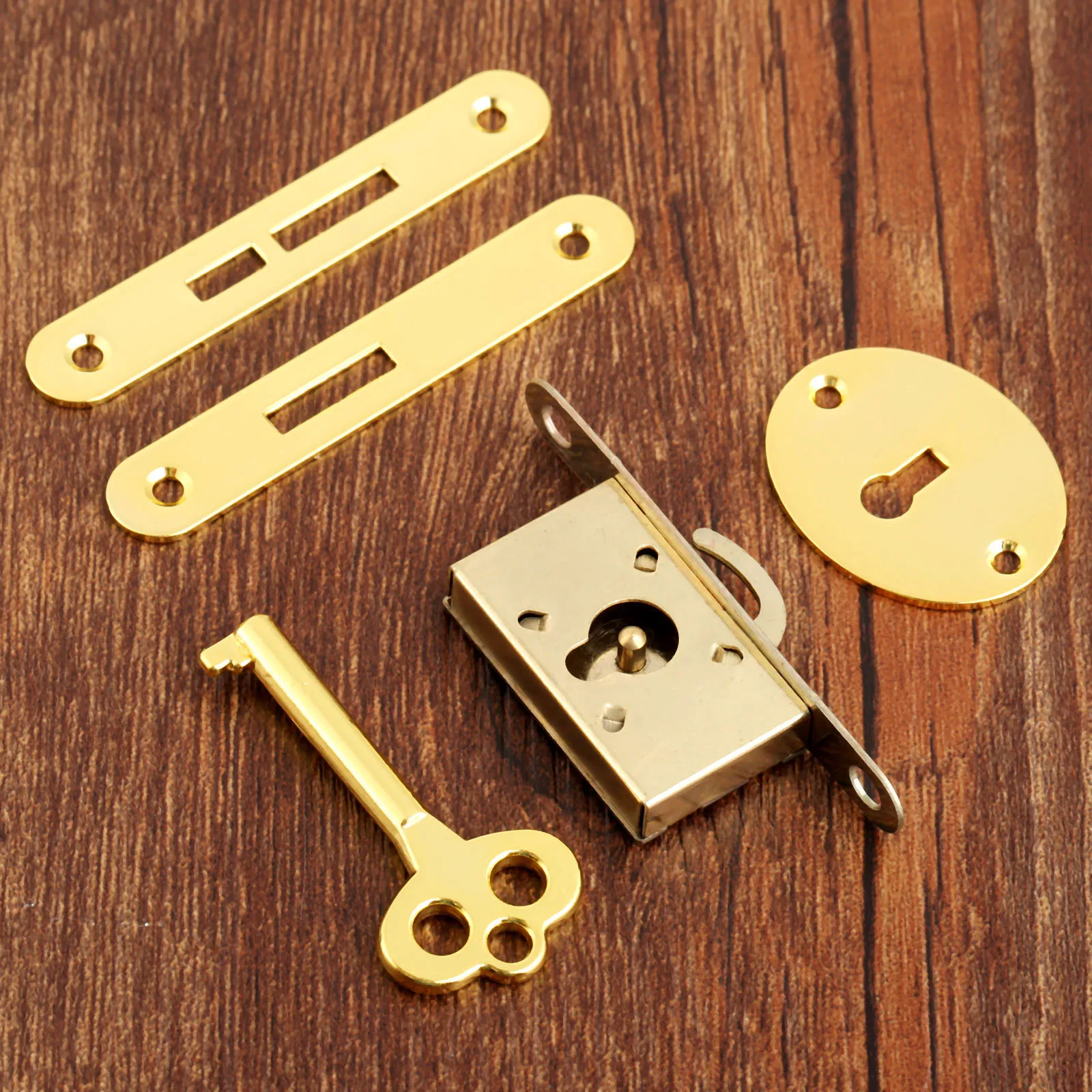 

50*56m Antique Latches Catches Zinc Alloy Hasps Clasp Buckles Small Lock for Jewelry Wood Box Suitcase Furniture Hardware