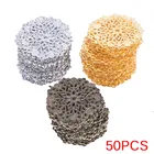 Футляр для ювелирных изделий Doreen, Аксессуары для изготовления украшений сделай сам, цвет бронзы, Железный сплав, разъем 35 мм, отверстие 1 мм, 50 шт.