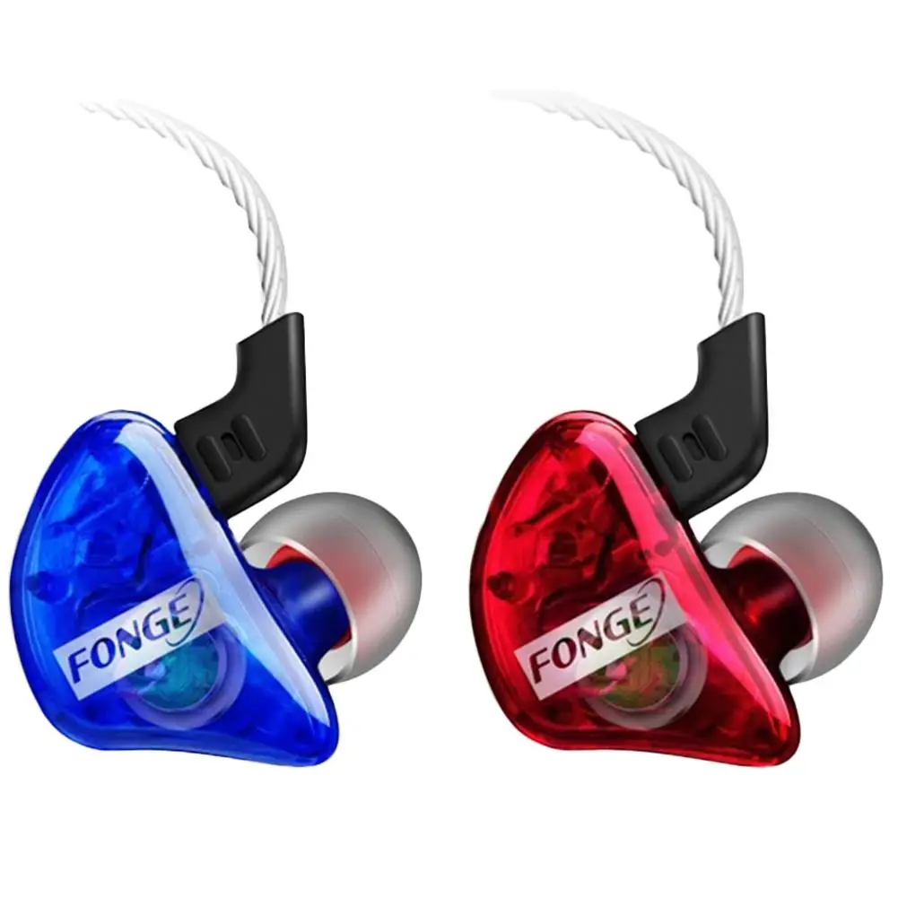 

Portable 3.5mm Fonge T01 Transparent In-Ear Earphone Subwoofer Stereo Bass Earbuds Earphone With Mic for iPhone Xiaomi