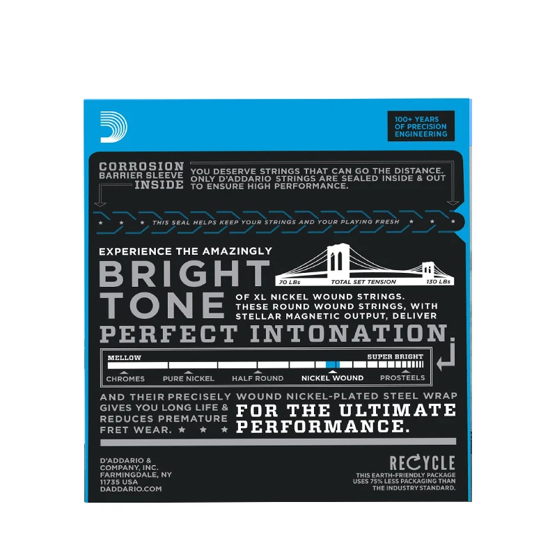 Струны гитарные никелевые круглые 3 упаковки в комплекте | Спорт и развлечения