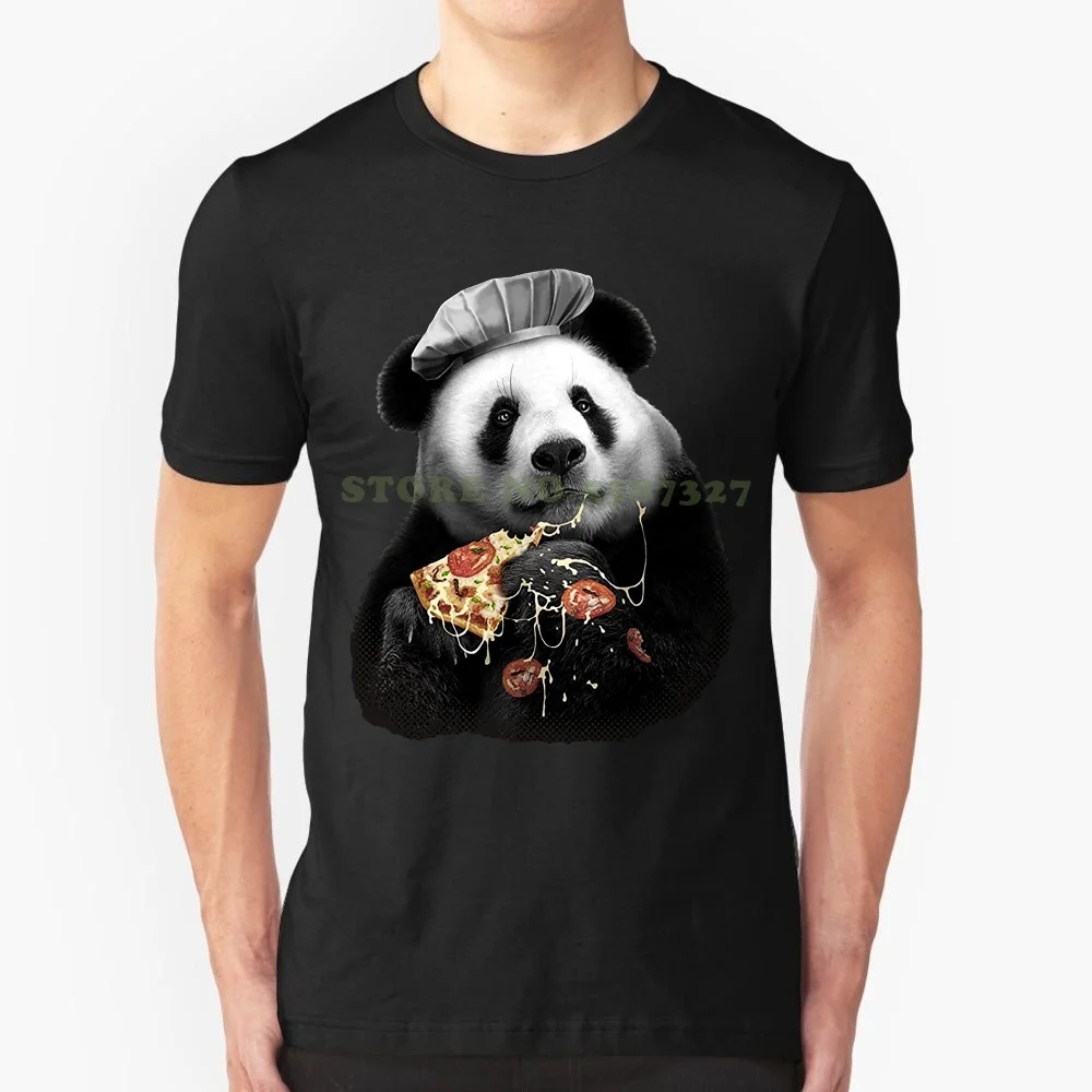 

Новинка, лидер продаж, модная футболка, Мужская футболка с принтом «панда любит пиццу» и милыми животными