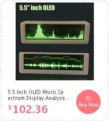 " дюймовый OLED музыкальный анализатор спектра MP3 автомобильный ПК усилитель аудио индикатор уровня музыкальный ритм анализатор VU метр