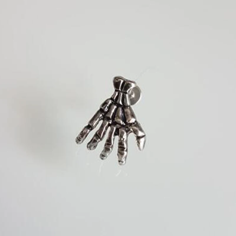 

Hand Shape Devil Hand Kylie Lip Ring Ear Piercing Jewelry Skeleton Plam Stud Ring Accessories