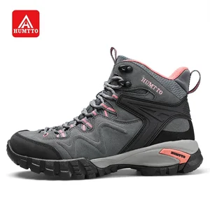 HUMTTOженские походные ботинки; Обувь для альпинизма с высоким вырезом; Многофункциональная дышащая амортизирующая обувь из натуральной кожи; Сохраняющая тепло; Европейские размеры 36-41