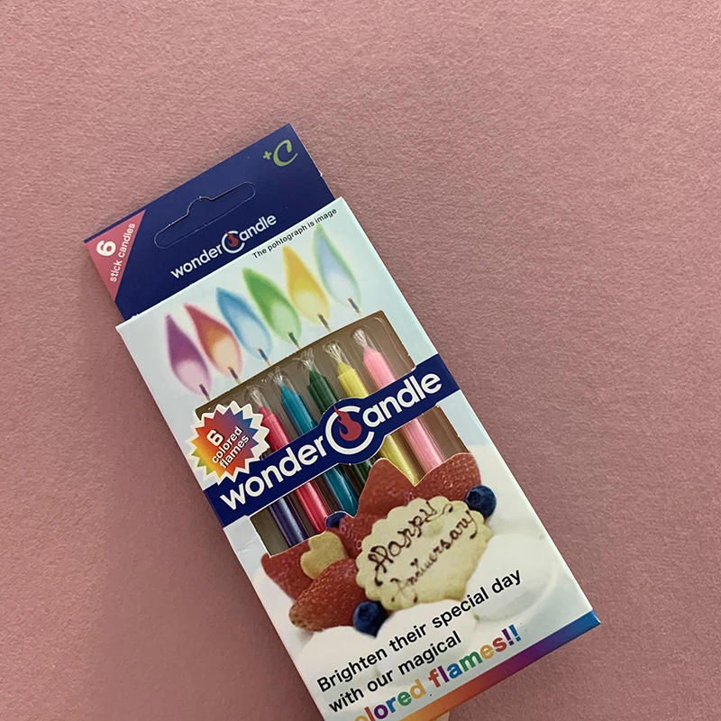 Цветные светящиеся свечи для детского дня рождения фотореквизит банкета на сто