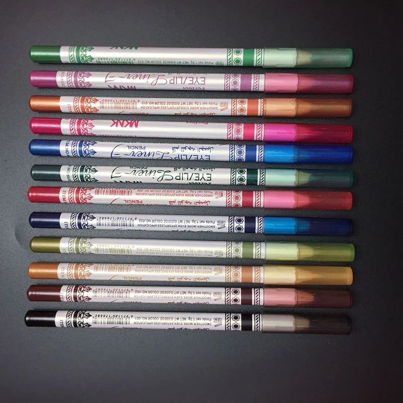 

Hot 12 Pcs/Set Mixed Colors Make Up Eyeliner Pencil Waterproof Eye Liner Beauty Pen Cosmetics Eyes Makeup Tools t6