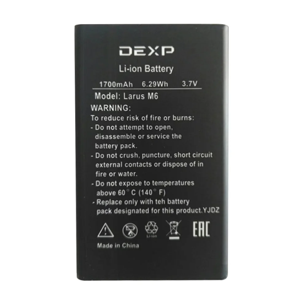 Аккумулятор для телефона DEXP Larus M6 M 6 1700 мАч|Аккумуляторы мобильных телефонов| |