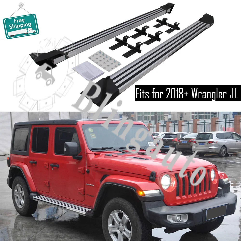 2 шт. левая и правая Подножка для Jeep Wrangler JL 4 DOOR 4D 2018 2019 2020|Буксиры подвесные