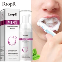 rtopr teeth cleansing whitening mousse removes stains teeth whitening oral hygiene mousse toothpaste whitening and staining 60ml