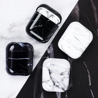 trendy earphone cases on for 1 2 marble pattern case cover charging box shell for 1 2 protective sleeve