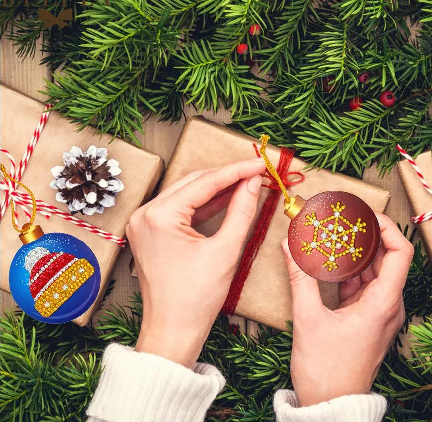 Алмазная живопись 5d сделай сам аксессуары подвеска на рождественскую елку