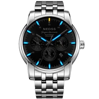 2021 new arrvial hot sale mens watches blue tritium mechanical watch stainless steel automatic sports watches relogio masculino