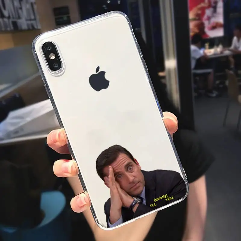 the office tv show funda cover coque phone case transparent soft for iphone 5 c se 6 s 7 8 11 12 13 plus mini x xs xr pro max free global shipping