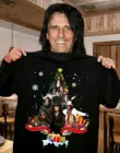 Забавная футболка Alice Cooper с рождественской елкой, рождественский подарок