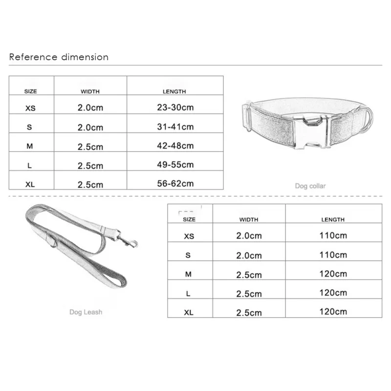 

Nylon Printed Dog Collar With Leash Pet Walking Belt Flower Collar Dog ID Collars Set For Small Medium Large Dog Pet Accessories