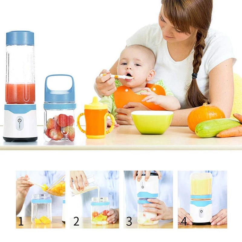 

Personal Blender,Portable Blender Usb Juice Blender Rechargeable Travel Juice Blender For Shakes And Smoothies Powerful Six Blad