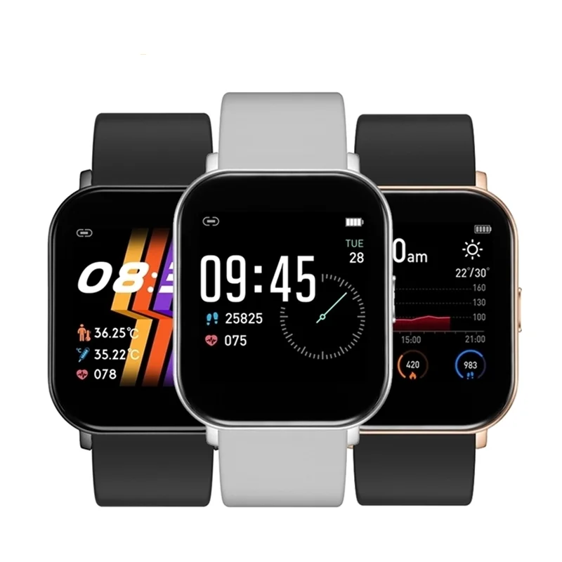 

NEW Z3 Social Distance Smartwatch Body Temperature Monitor Wrist Watch Hard App Blood Pressure Sleep IP67 Waterproof Smart Watch