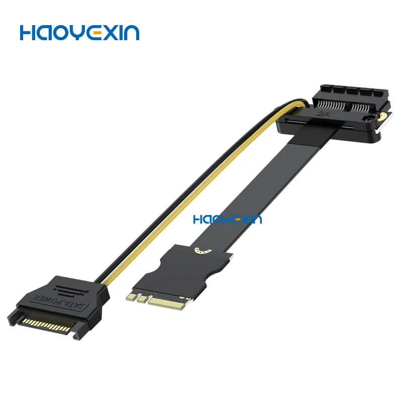 Удлинитель HYX M2 на pci-e3.0 m.2 WiFi A.E key extension pcie1x pcie riser Card ленточный Удлинительный кабель PCI-E 1x