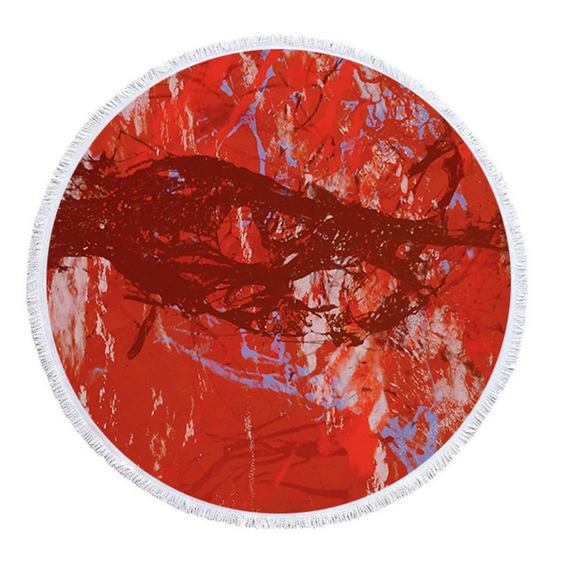 Круглое пляжное полотенце из микрофибры с принтом свиной свинки коврик для йоги