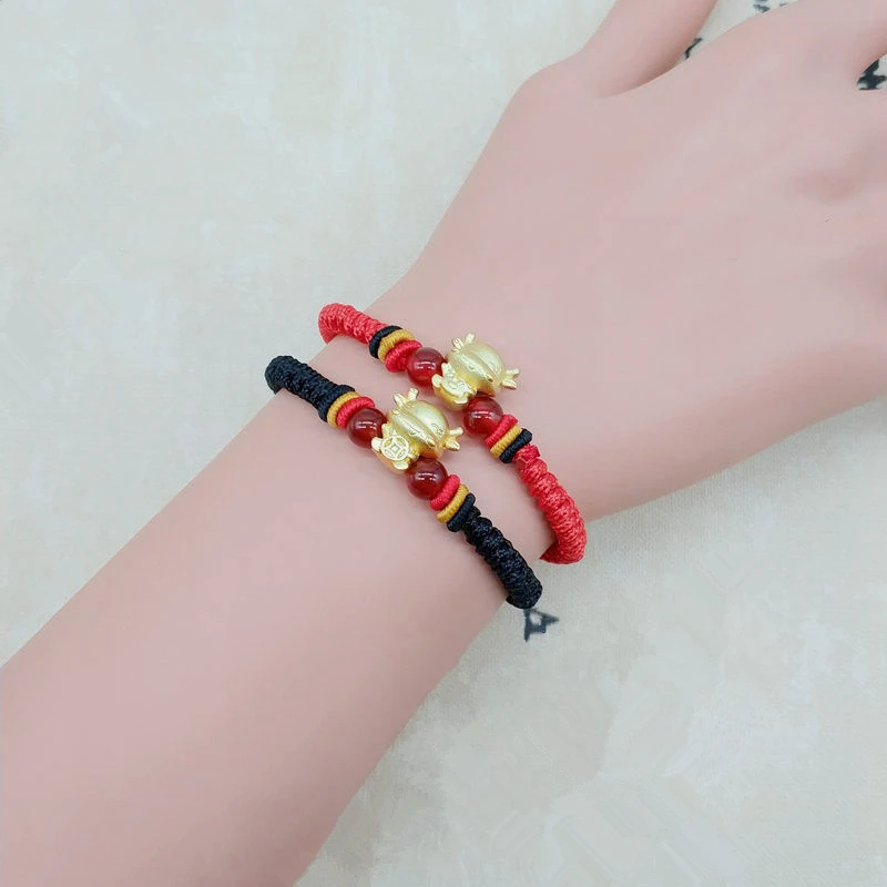 Мужской Золотой 3D Браслет женский новогодний подарок модный браслет 2021 с