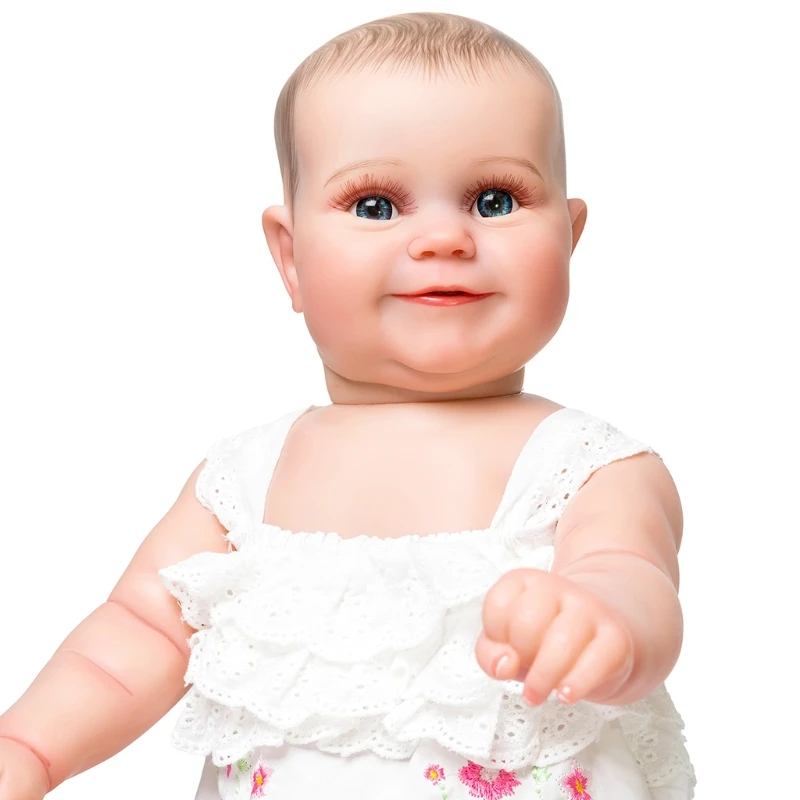 Реалистичная кукла Reborns для девочек 19 дюймов милый подарок маленьких настоящая