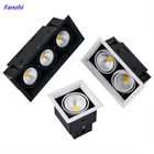 Бесплатная доставка 10 Вт 20 Вт 30 Вт светодиодный COB точечный светодиодный вниз светильник с регулируемой яркостью, AC85-265V Теплыйнатуральныйхолодный белый утопленный светодиодный Светодиодный точечный потолочный светильник