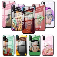 tempered glass cover afro girls black women art for xiaomi redmi k40 k30 k20 9t 9c 9a 9 8a 7 pro plus shockproof phone case