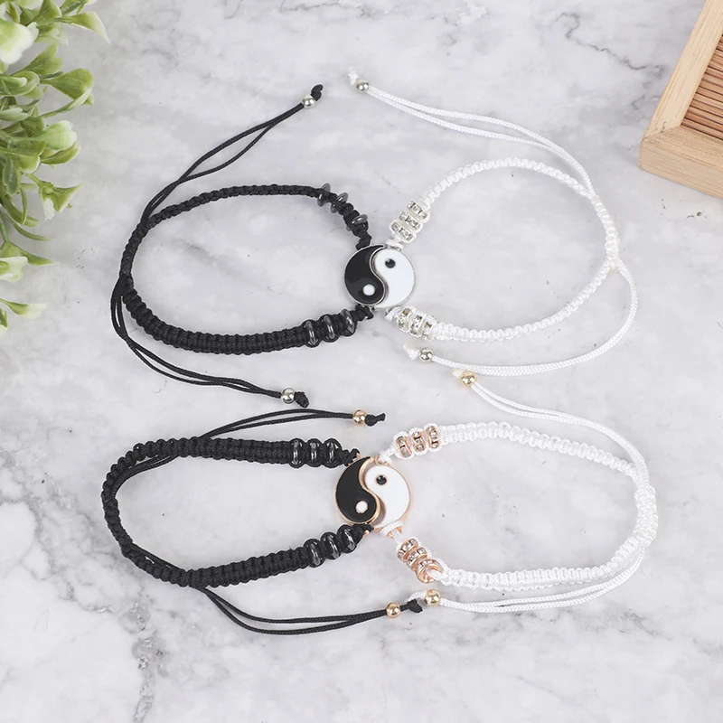 Парный браслет 2 шт./компл. в китайском стиле ретро Тай Чи сплав аксессуары ручная