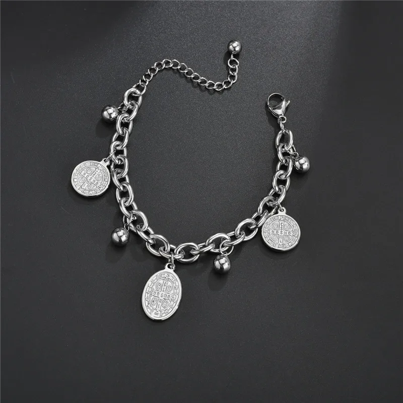 ELSEMODE женский браслет подвеска из нержавеющей стали для мужчин и женщин мужские