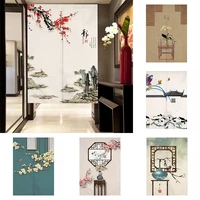 partition door curtain kitchen geomantic wind cloth curtain household decoration half panel curtain